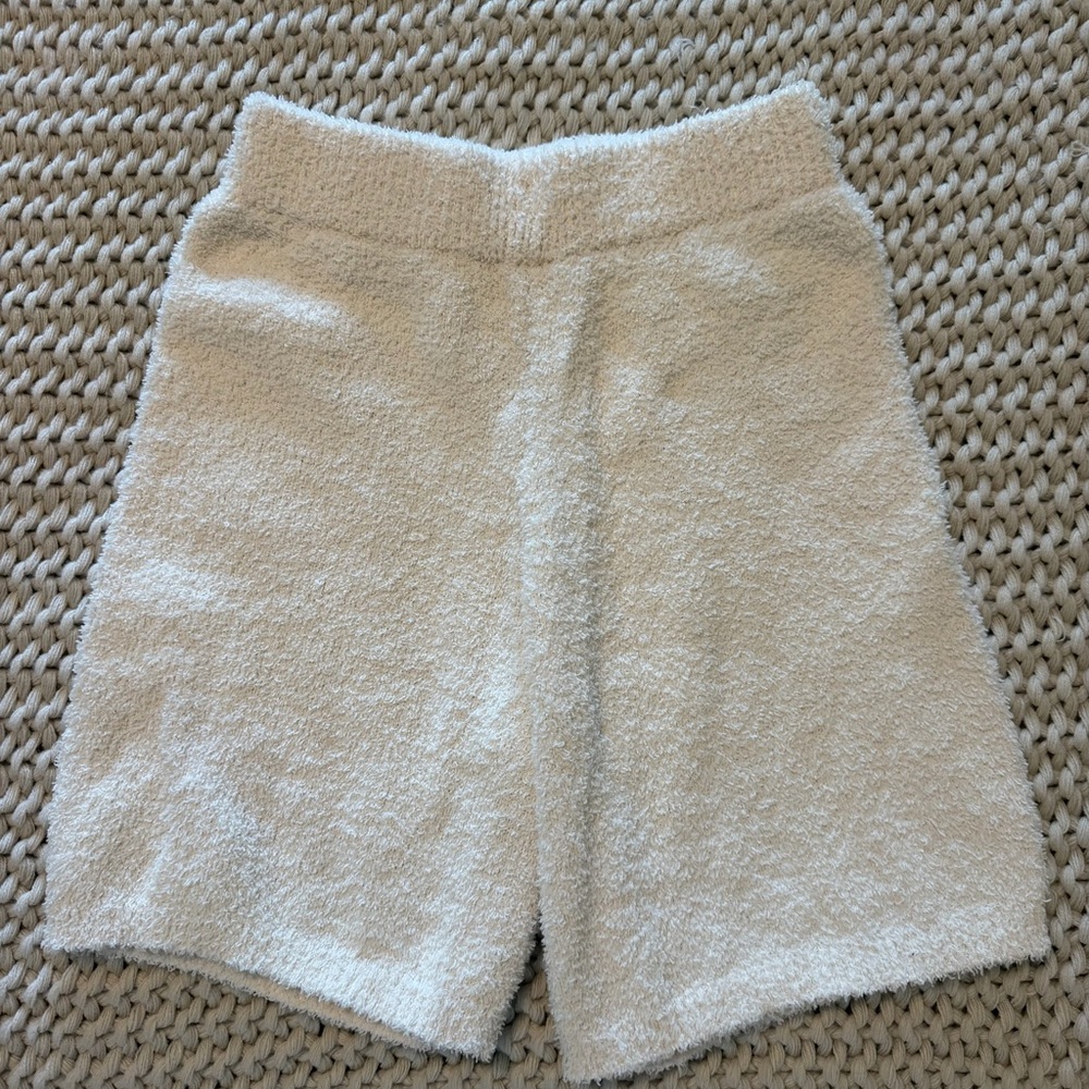 Cozy Cream Terry Women’s Shorts